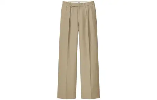 UNIQLO Casual Pants Women's Khaki Moderate Straight Fit Pants