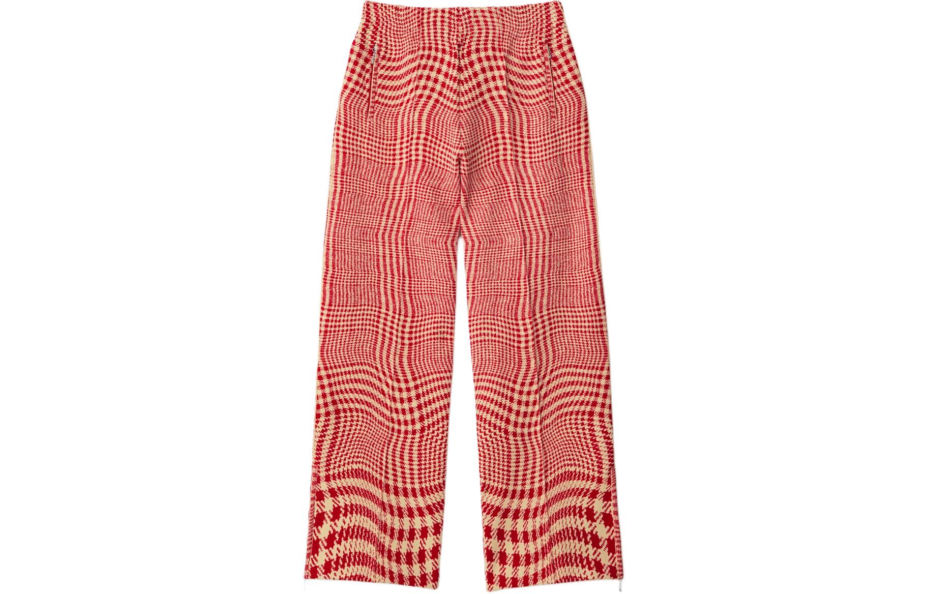 Женские штаны Burberry Houndstooth (розовые)