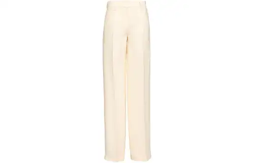PRADA Casual Pants Women's Ivory Moderate Straight Fit Pants