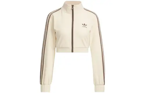 Adidas Originals Adidas Originals Cropped Coats Women's Beige Turtleneck Moderate