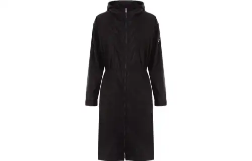 PRADA Trench Coats Women's Black Hooded Moderate Other