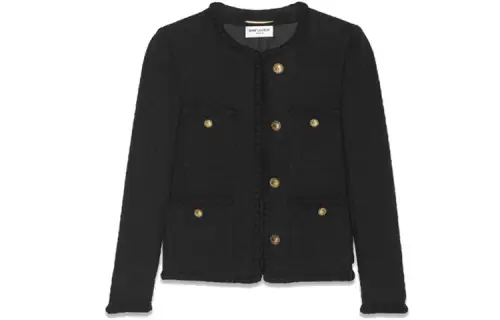 logo-button tweed jacket