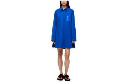LOEWE Coats Women's Blue Lapel Moderate