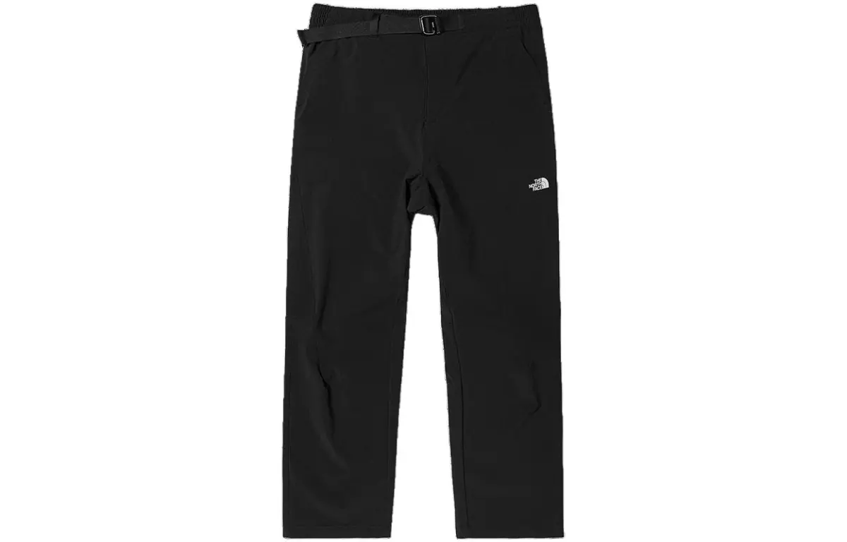 THE NORTH FACE Knitted Sweatpants Women's Black Moderate Straight Fit Pants