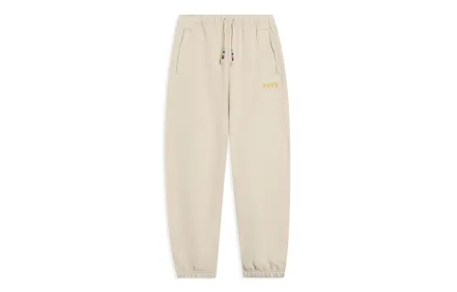 Li Ning Knitted Sweatpants Women's Light Milk Umber