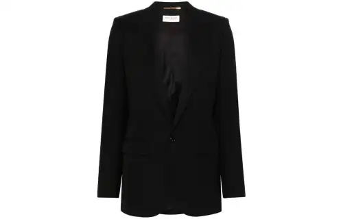 SAINT LAURENT SS24 Business Suit Coat Women's Black