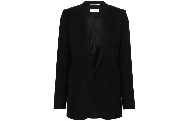 SAINT LAURENT SS24 Business Suit Coat Women's Black