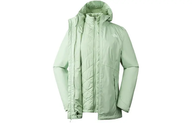 THE NORTH FACE Urban Exploration Waterproof And Windproof To Keep Warm Windbreaker Jacket Women's Green