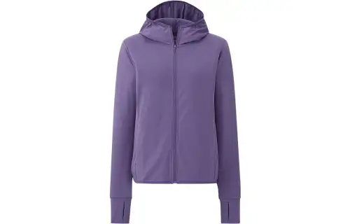 UNIQLO Sun Protection Clothing Women's Purple Hooded Moderate Straight Fit