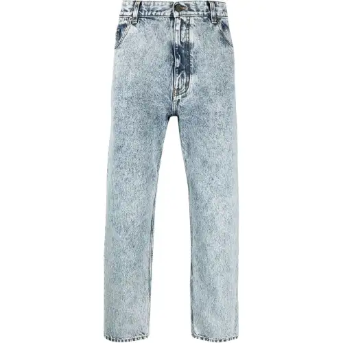 SAINT LAURENT Jeans Men's Blue Moderate Tapered Pants