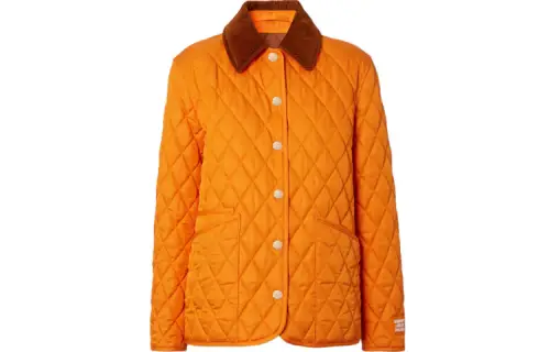 Burberry Puffer Jacket Women's Bright Orange