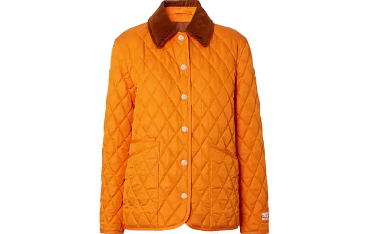 Burberry Puffer Jacket Women's Bright Orange