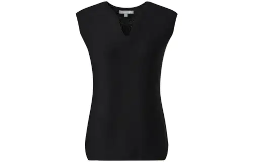 UNIQLO Vests Women's Black V Neck Moderate Other