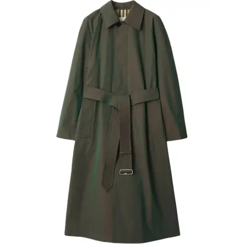Burberry Coat Women's Antique Inspired Style Green
