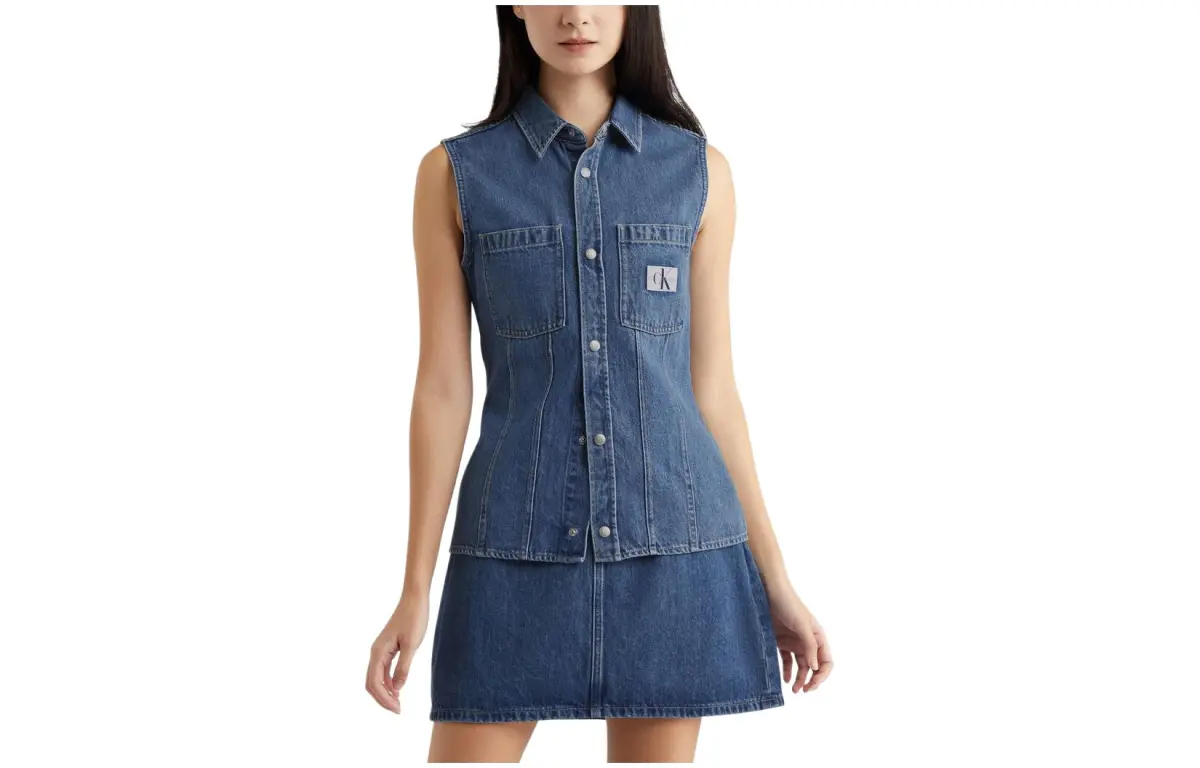 CK/Calvin Klein Vest Women's Blue