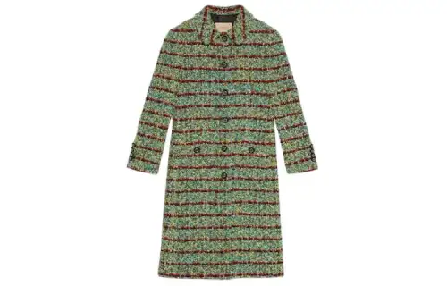 GUCCI Coats Women's Multicolor Moderate Straight Fit