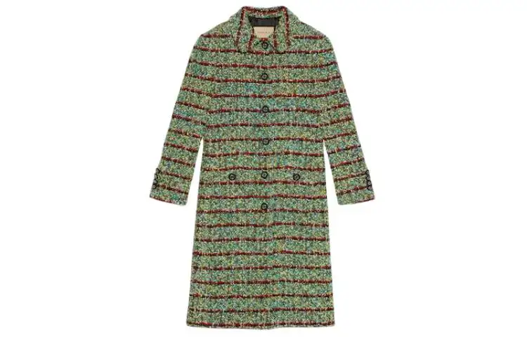 GUCCI Coats Women's Multicolor Moderate Straight Fit