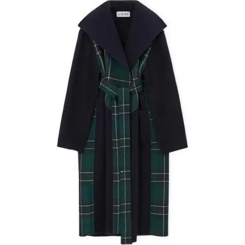 LOEWE Coats Women's Green Moderate Straight Fit
