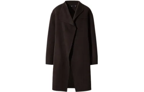 UNIQLO Velvet feel Coat Women's Brown Black