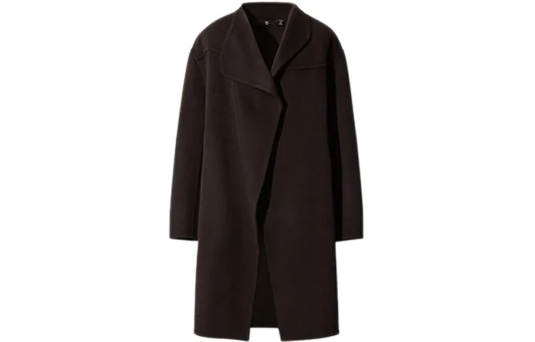 UNIQLO Velvet feel Coat Women's Brown Black
