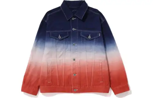 Bape Women's Gradation Champion Denim Jacket Multi