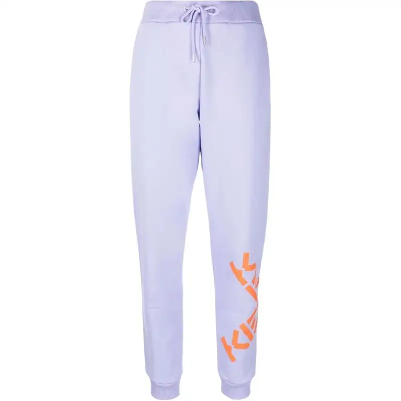 KENZO SS22 Full Length Pants Women's Purple