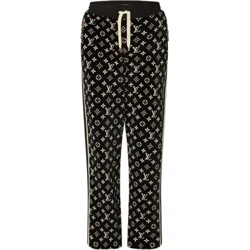 LOUIS VUITTON FW22 Knitted Sweatpants Women's Black