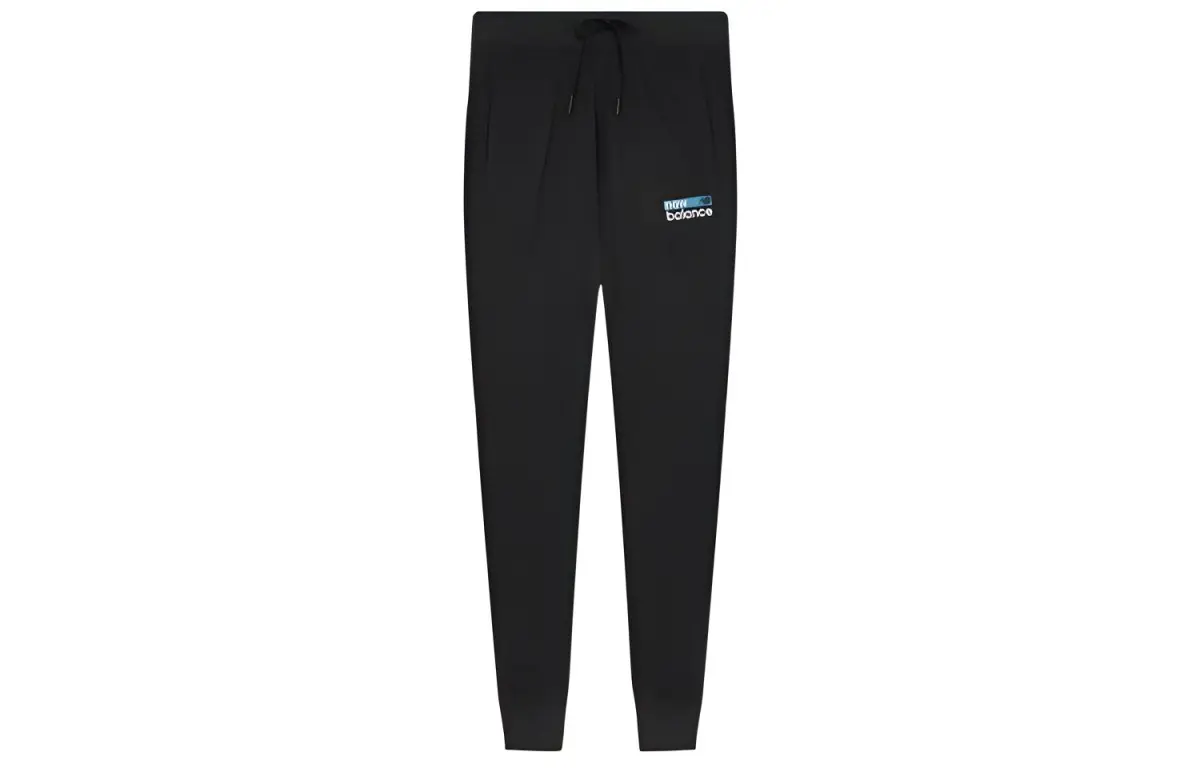 New Balance Knitted Sweatpants Women's Black Moderate Cuffed Pants