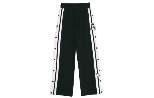 Li Ning X Disney Knitted Sweatpants Women's Black Moderate Wide Leg Pants
