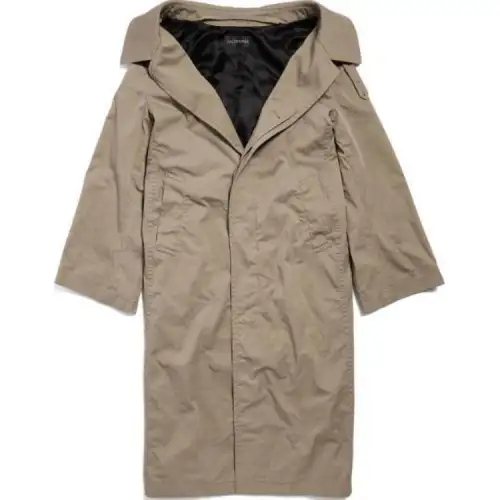 Balenciaga Coats Women's Beige Lapel Moderate