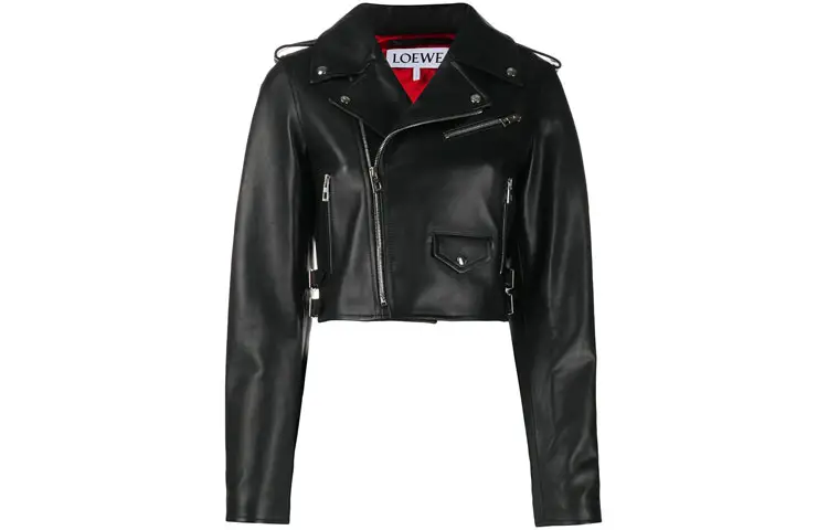 LOEWE SS21 Cropped Coat Women's Black