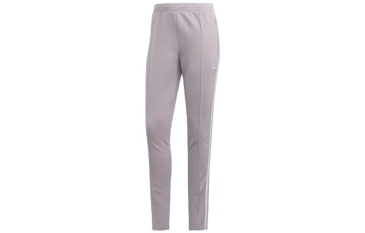Adidas Originals SST Knitted Sweatpants Women's Light Pink Purple Gray