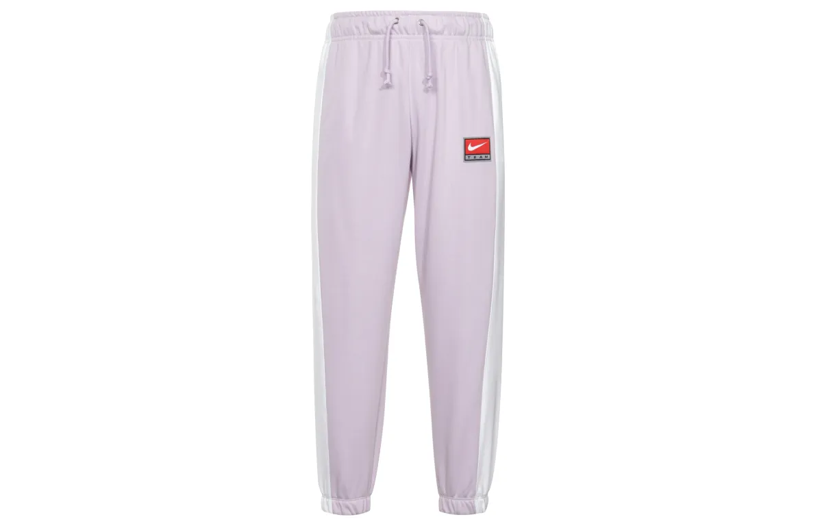 Nike colour-block "Doll/White" track trousers