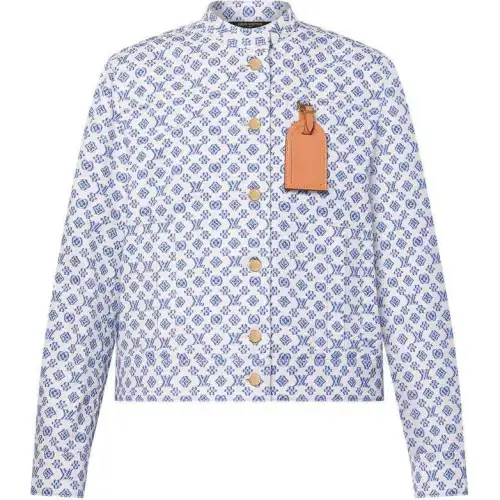 LOUIS VUITTON SS24 Denim Jacket Women's Blue