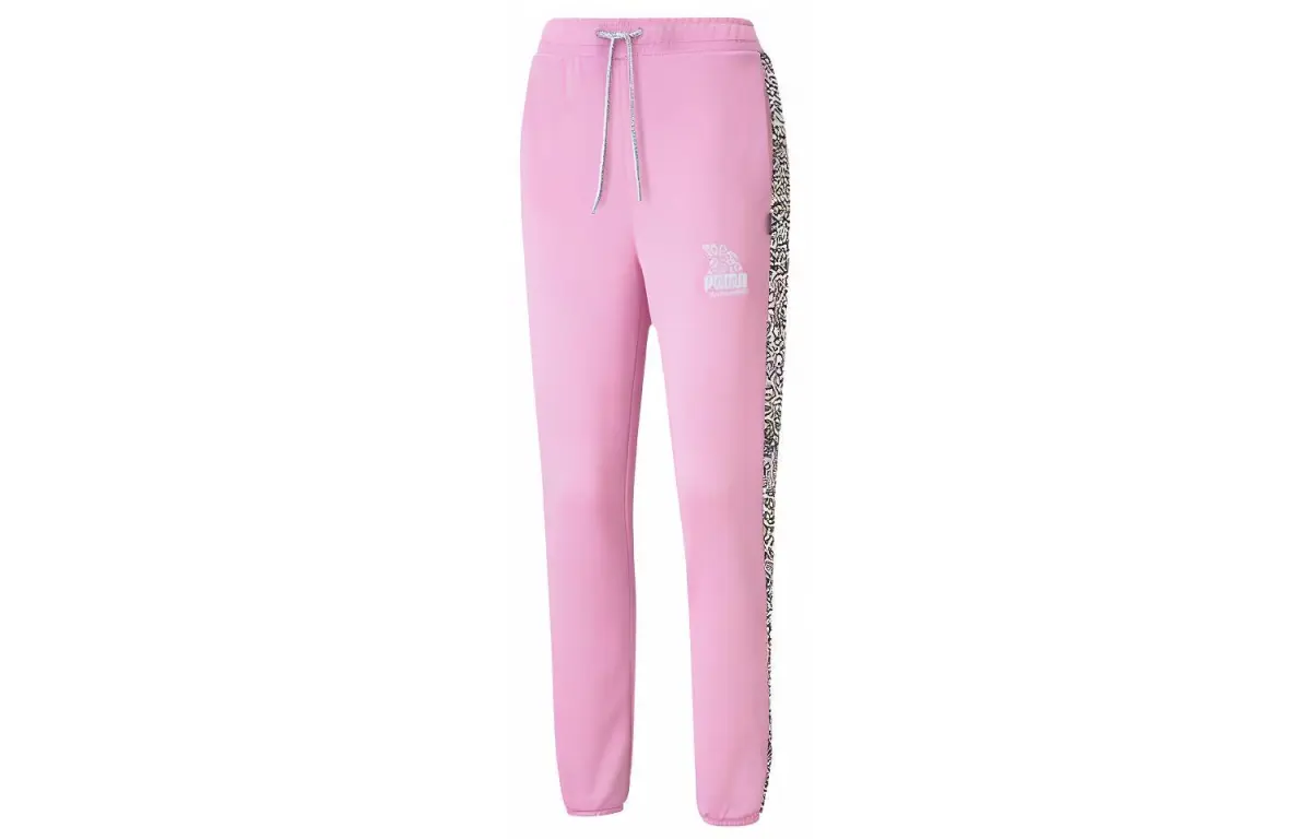 PUMA X Mr. Doodle Knitted Sweatpants Women's Light Purple