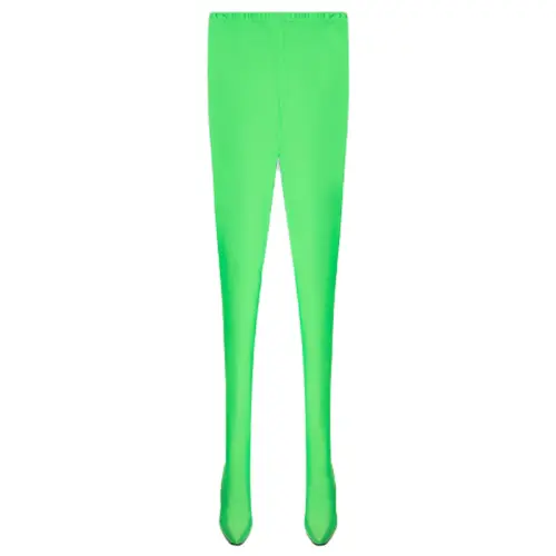 Balenciaga Casual Pants Women's Green Moderate Slim Fit Pants