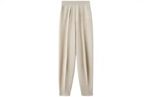 Loro Piana Ashi Trousers Casual Pants Women's White Gray
