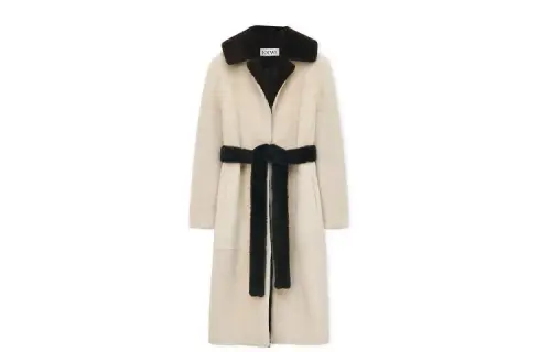LOEWE SS24 Coat Women's Gold/Black/Brown