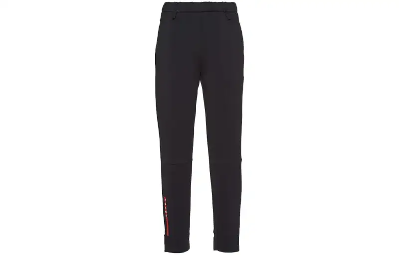 PRADA Casual Pants Women's Black Moderate Straight Fit Pants