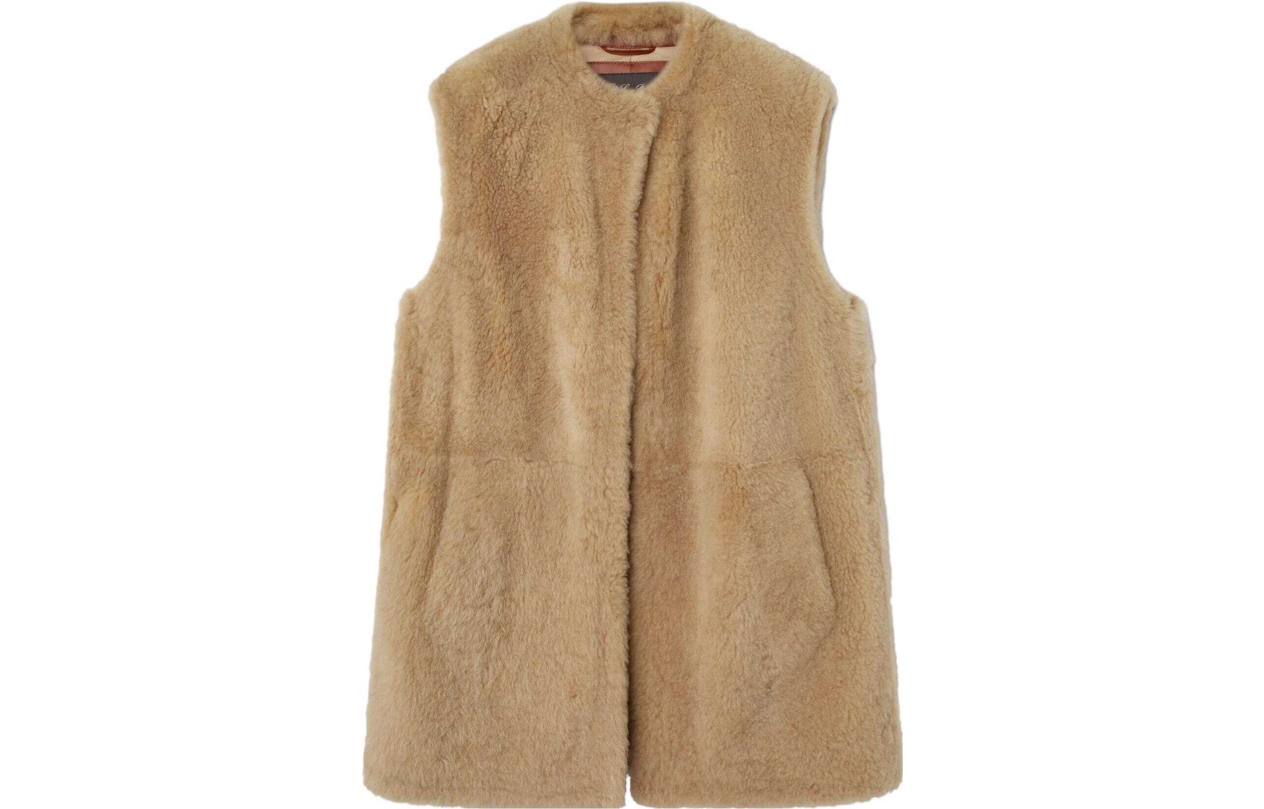 Loro Piana Noel Gilet Vest Women's Hay Bale Color