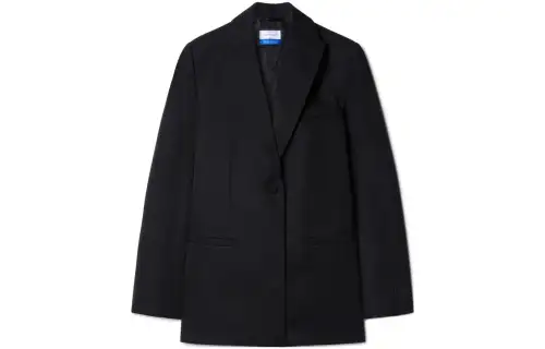 OFF-WHITE single-breasted virgin-wool blazer