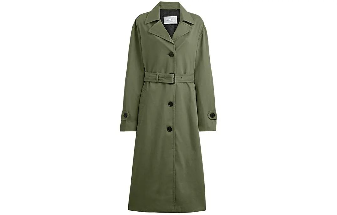 COACH SS24 Trench Coat Women's Green