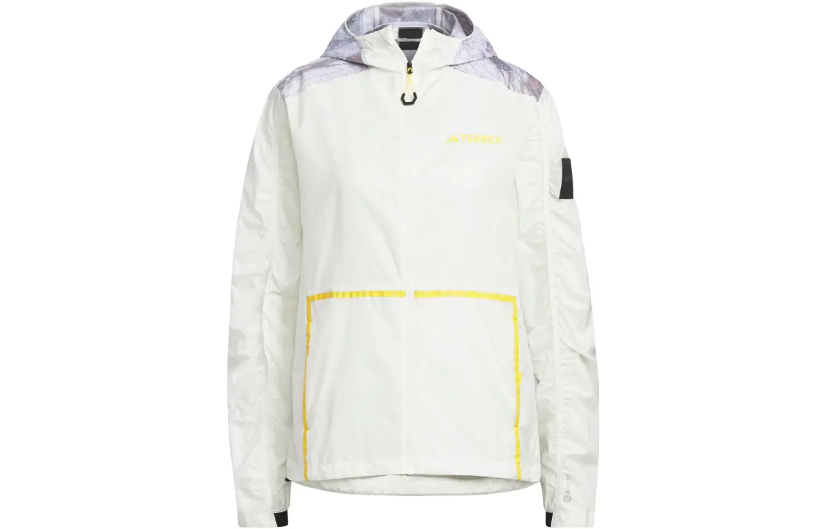 Adidas Sun Protection Clothing Women's Jade White Hooded Moderate Straight Fit