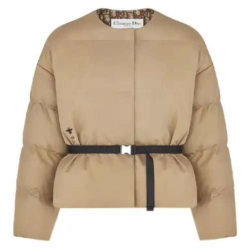 DIOR Puffer Jacket Women's Beige