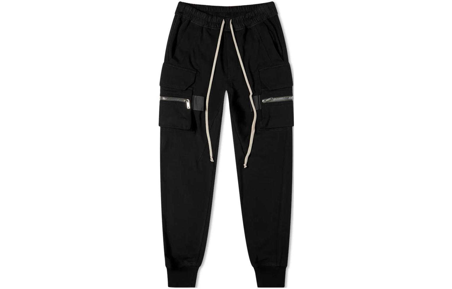 RICK OWENS Cargo Pants Women's Black Moderate Cuffed Pants