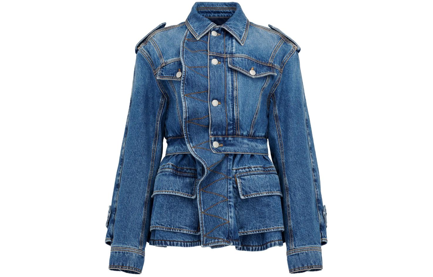 Женская куртка Alexander McQueen (синяя)