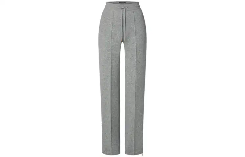 LOUIS VUITTON FW22 Knitted Sweatpants Women's Gray