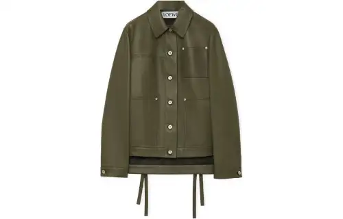 LOEWE Leather Jackets Women's Lapel Moderate Other