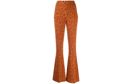 MIU MIU Casual Pants Women's Orange Moderate Flared Pants