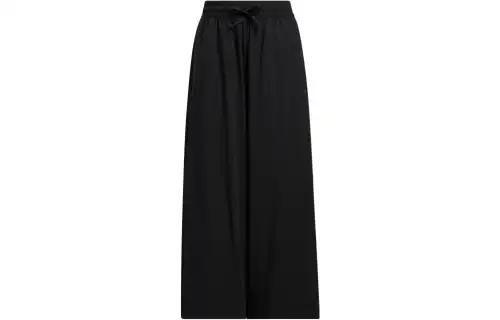 Adidas Originals Knitted Sweatpants Women's Black Moderate Straight Fit Pants